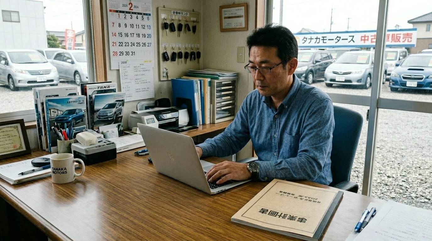 自社ローン販売の長期的な収益安定に向けた運営体制を整えている場面